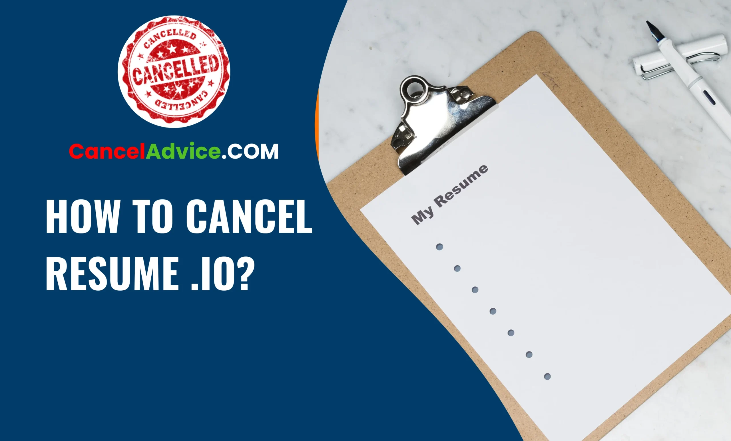 How To Cancel Resume .Io