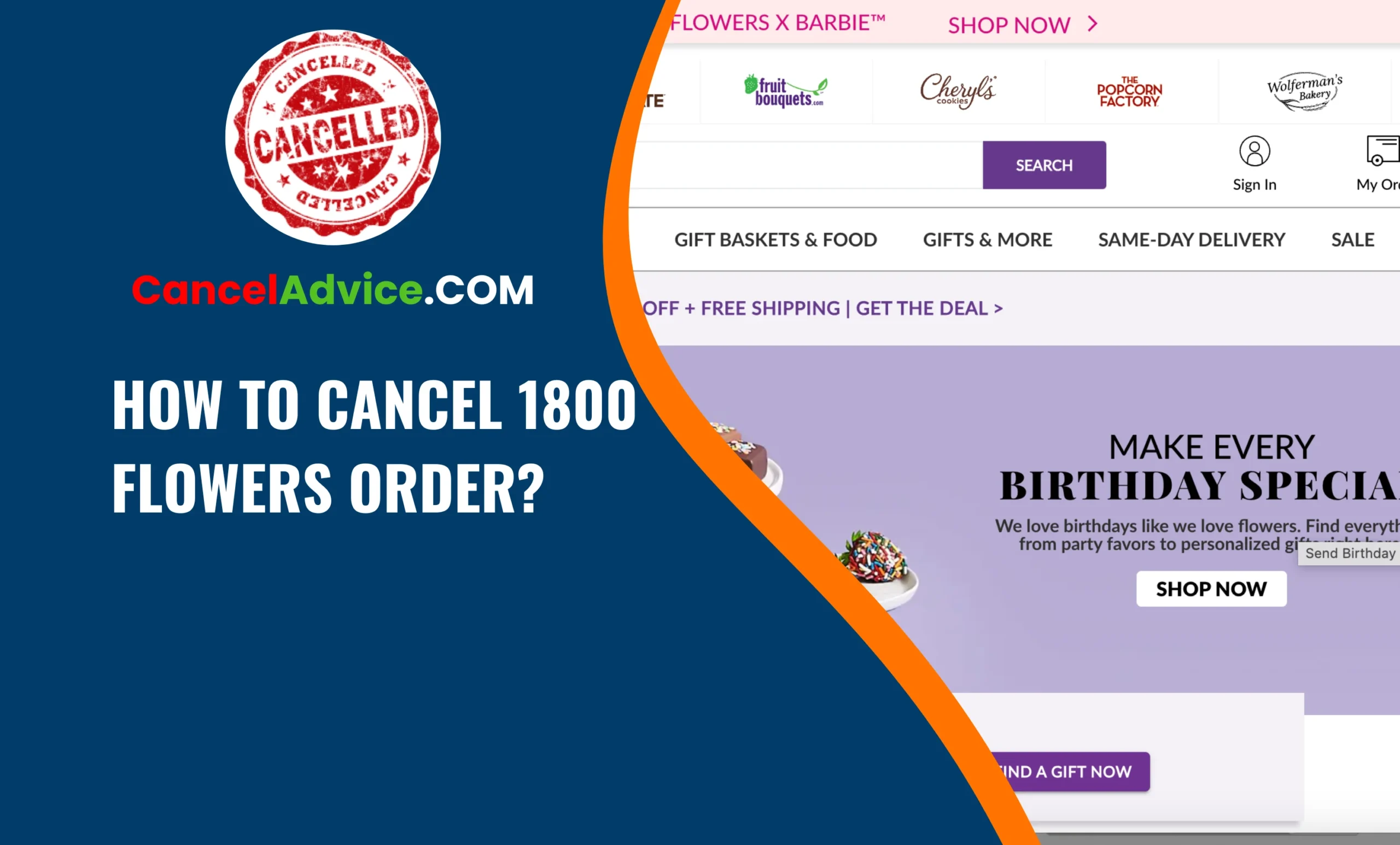 How To Cancel 1800 Flowers Order