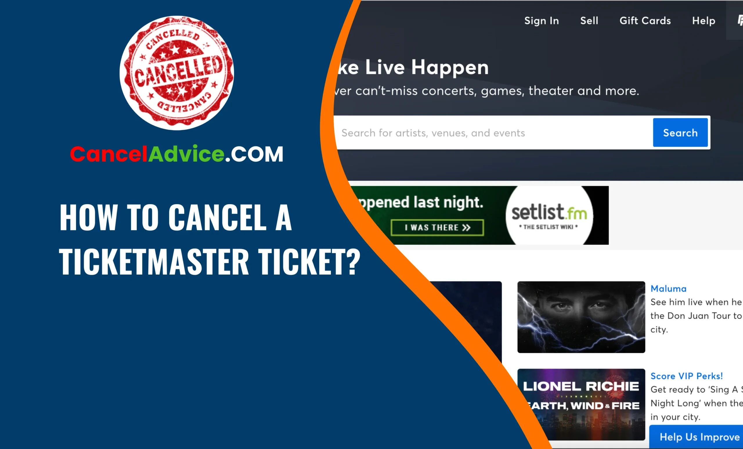 How To Cancel A Ticketmaster Ticket