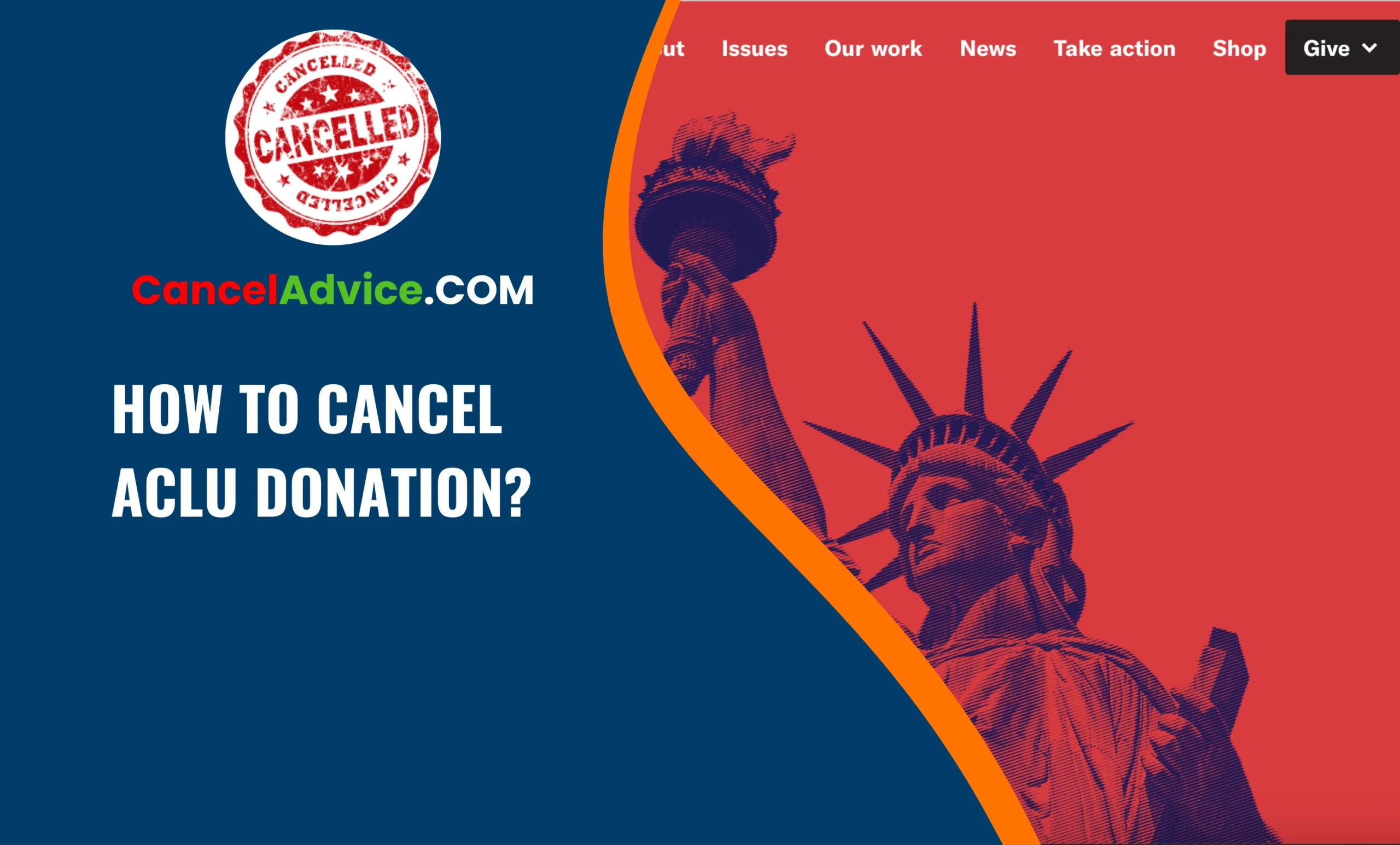 How To Cancel ACLU Donation