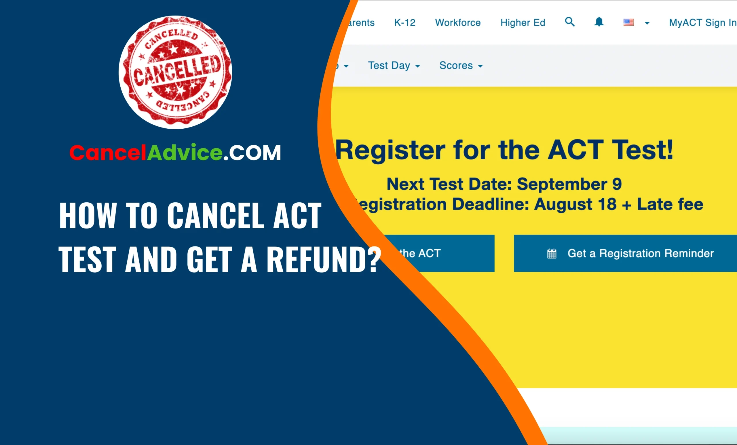 How To Cancel Act Test And Get A Refund