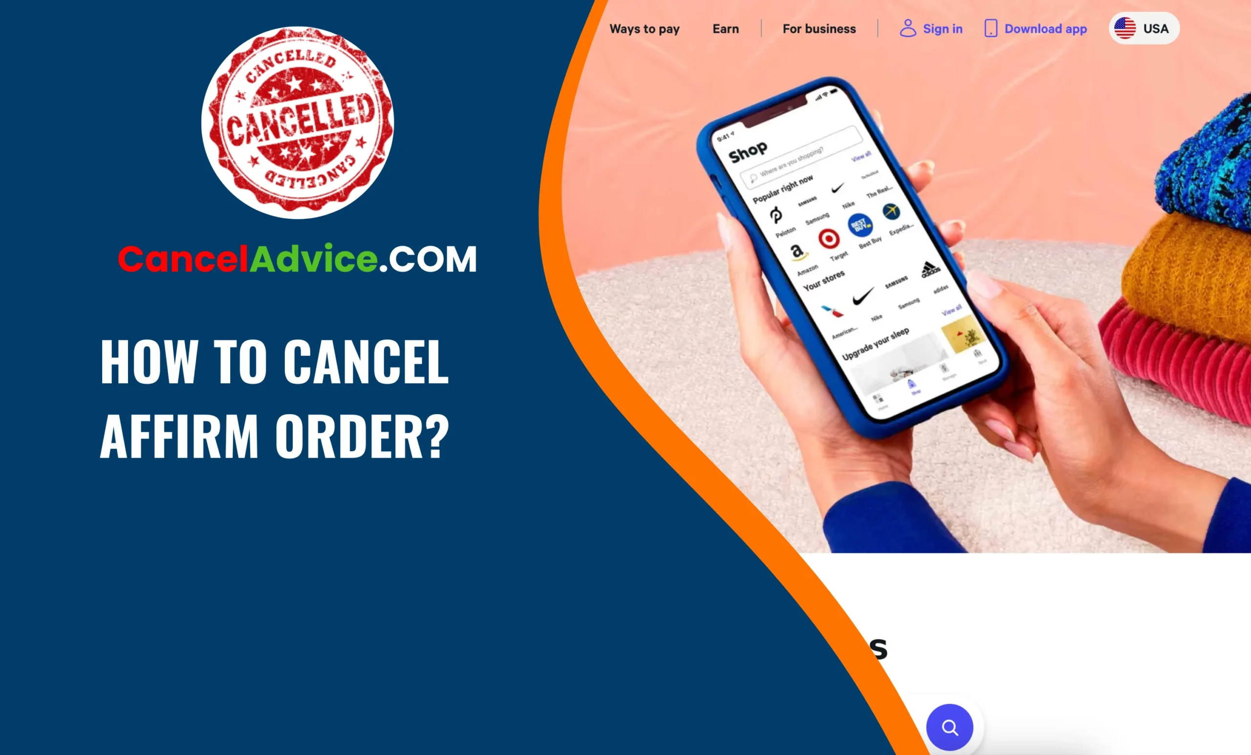 how to cancel affirm order