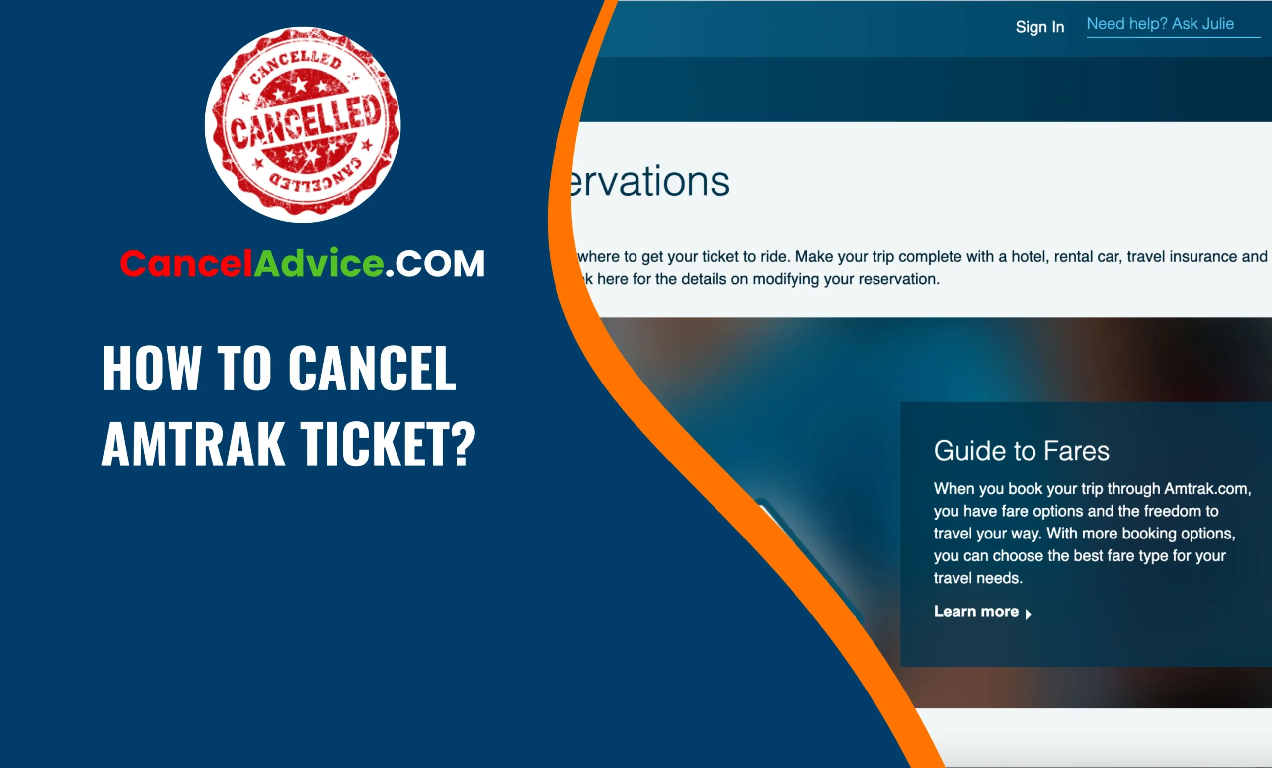 How to Cancel Your Amtrak Ticket
