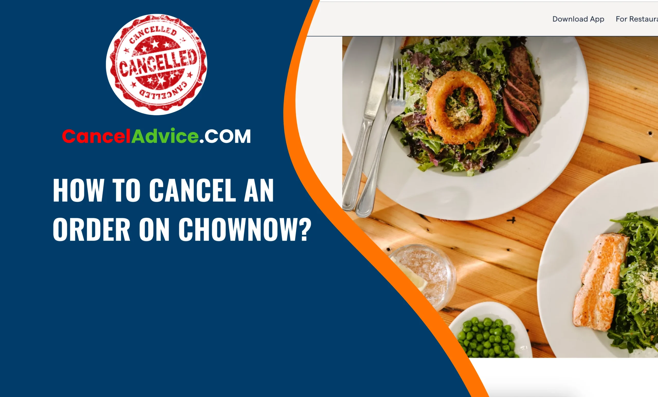 how to cancel an order on chownow