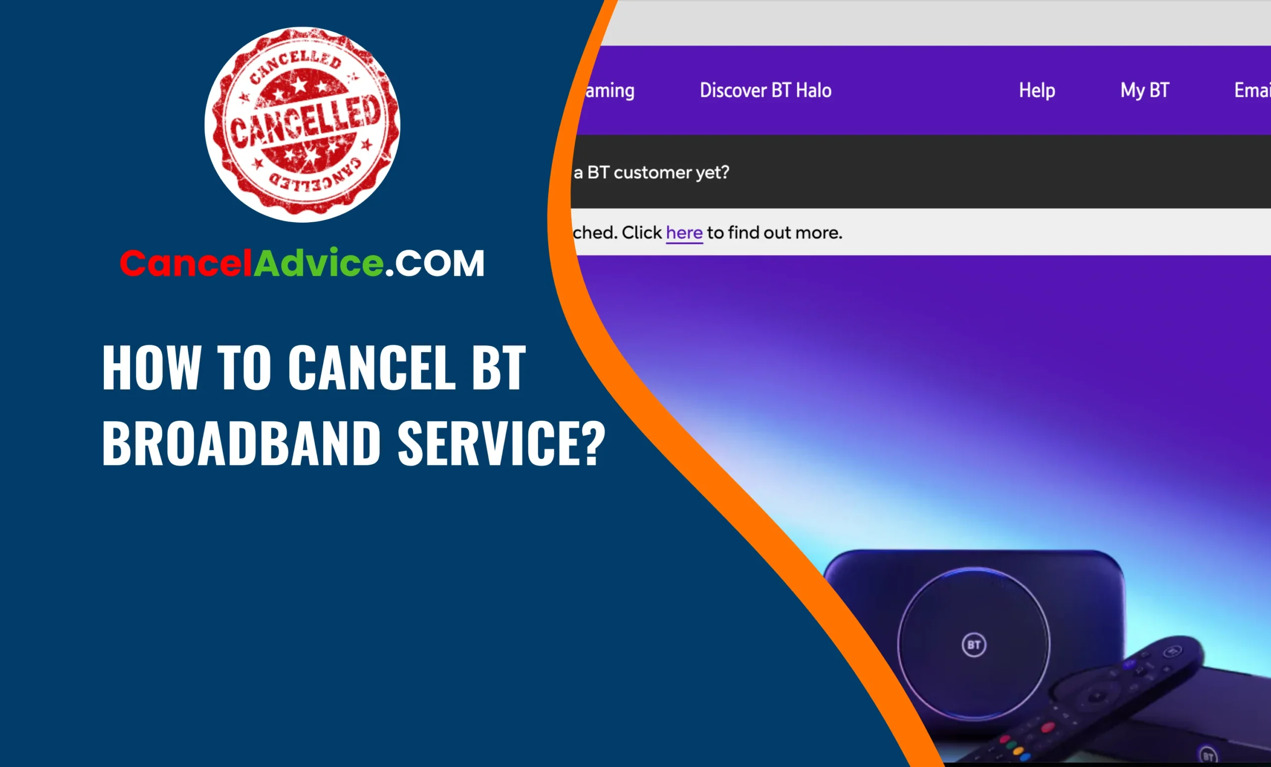 How to Cancel BT Broadband Service