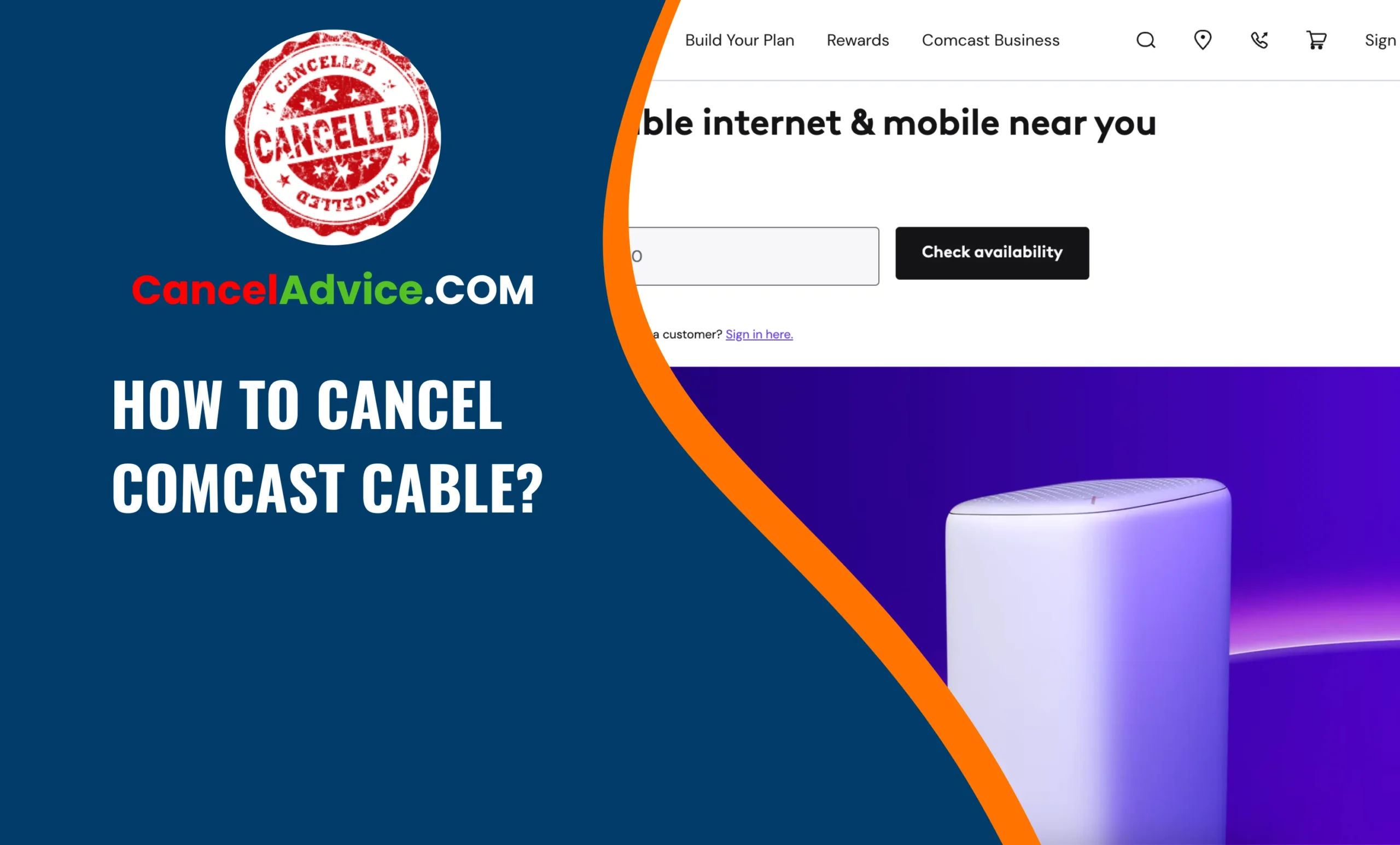 how to cancel comcast cable