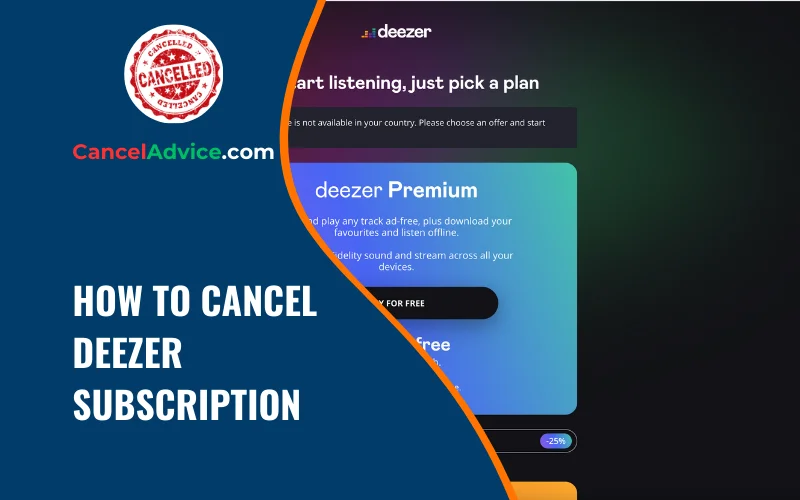 how to cancel deezer subscription