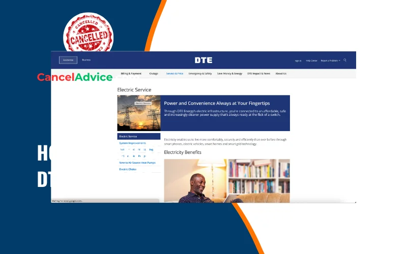how to cancel dte services