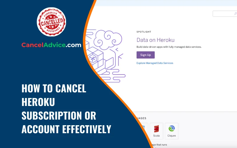 how to cancel heroku subscription or account effectively