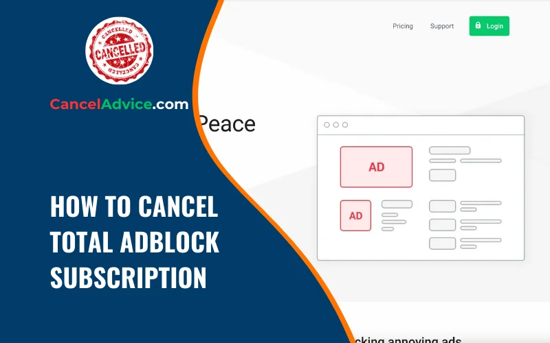 how to cancel total adblock subscription