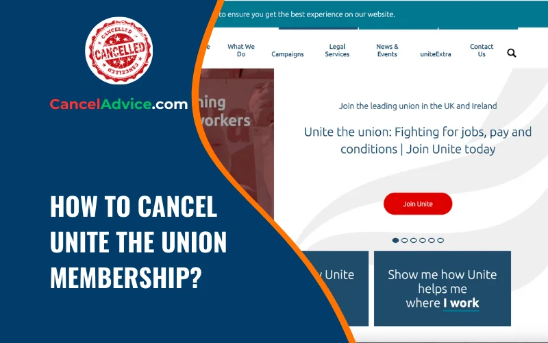 how to cancel unite the union membership