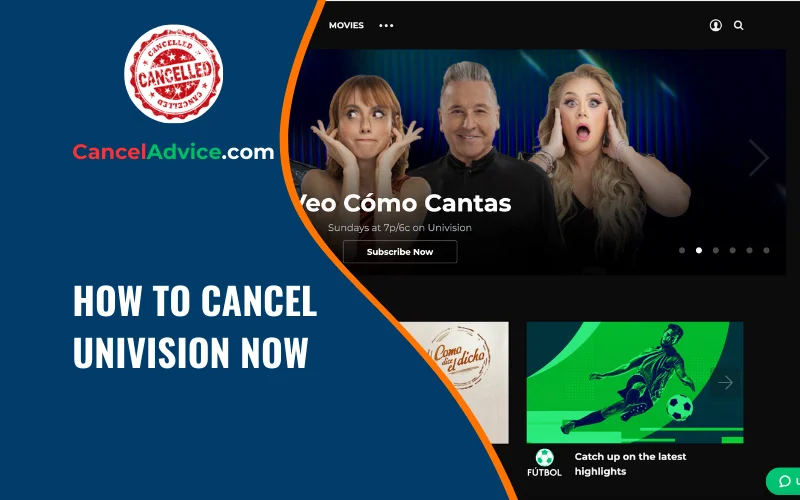 how to cancel univision now