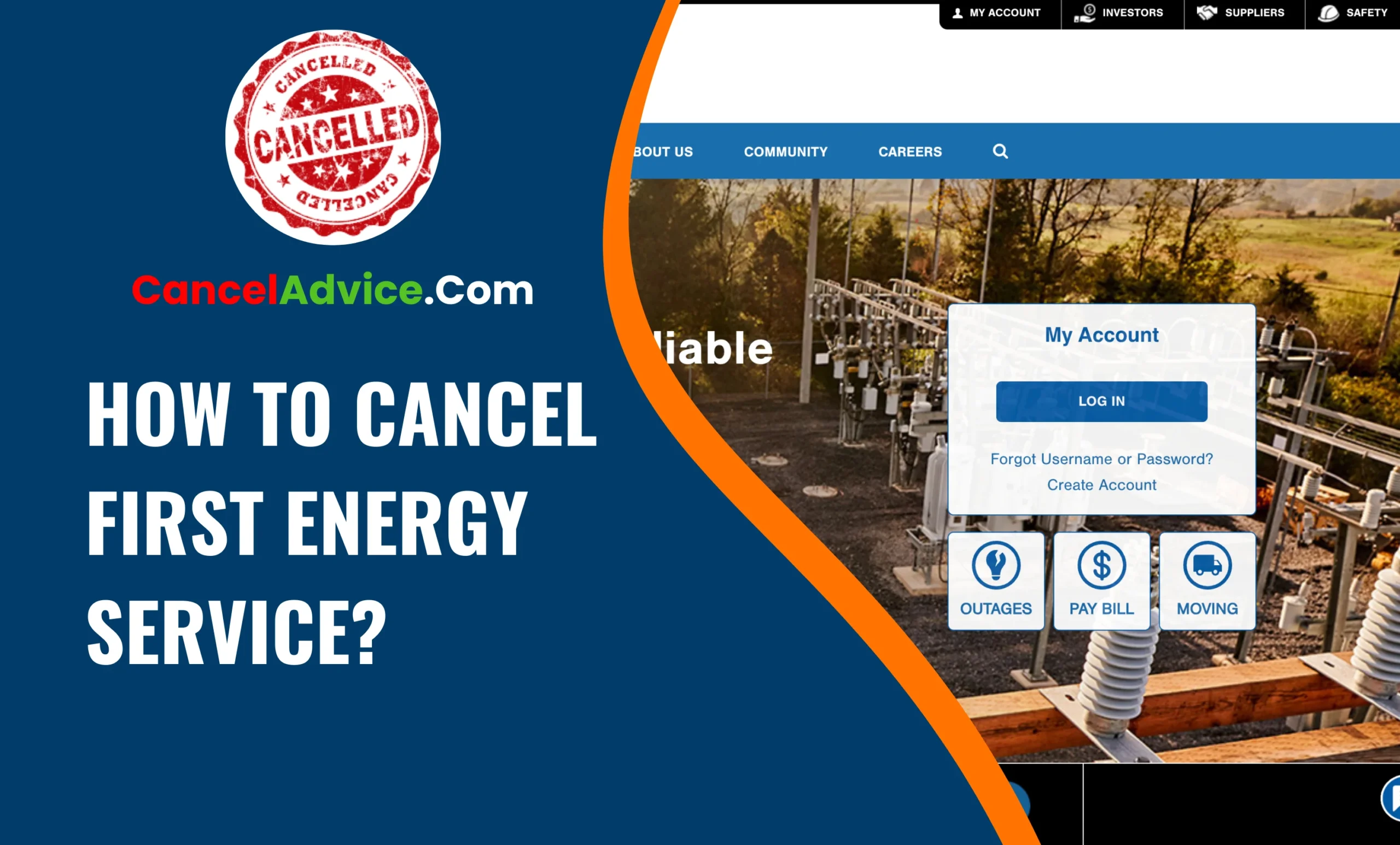 how to cancel first energy service