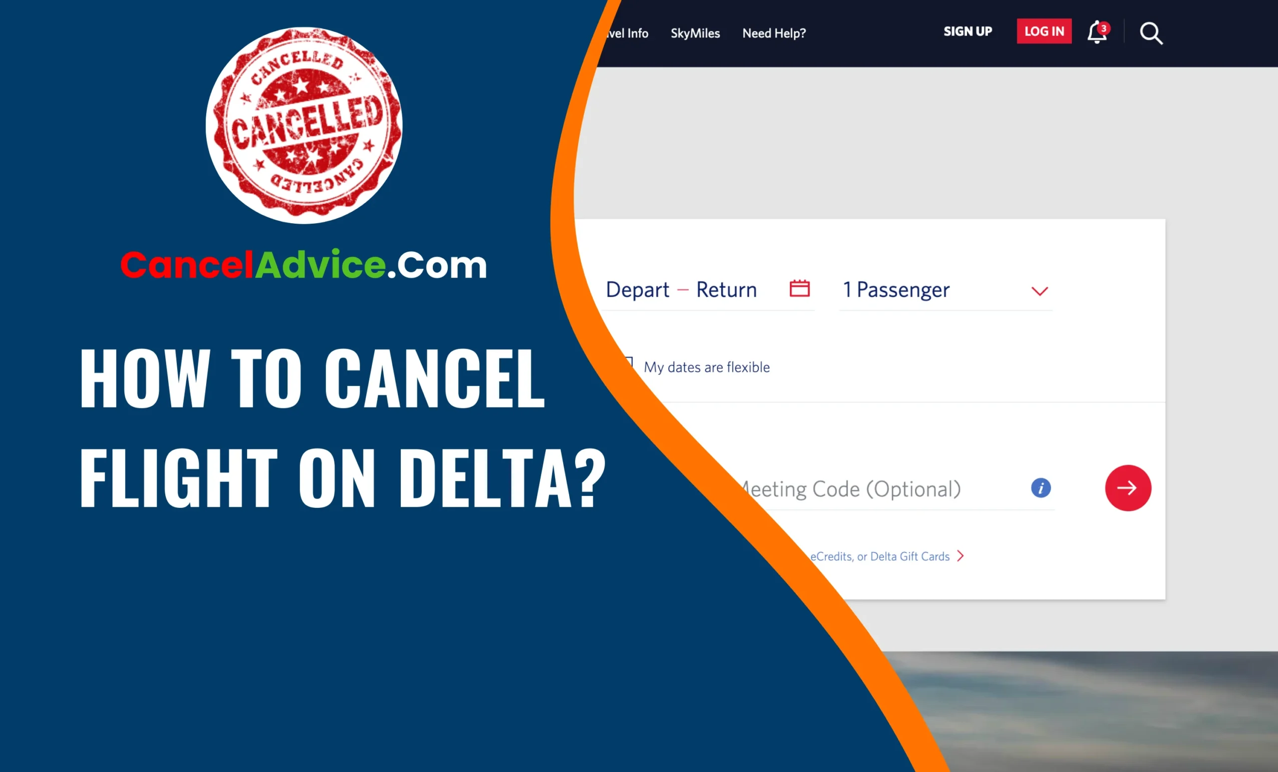 how to cancel flight on delta