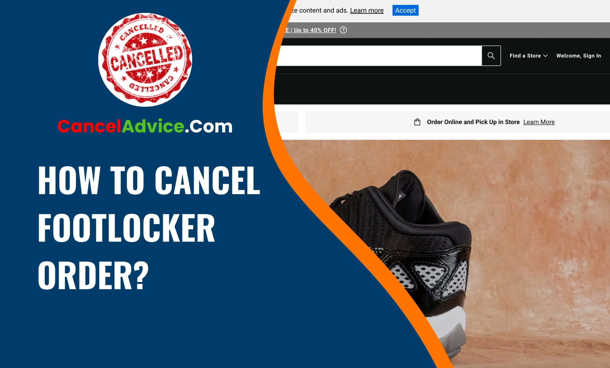 how to cancel footlocker order