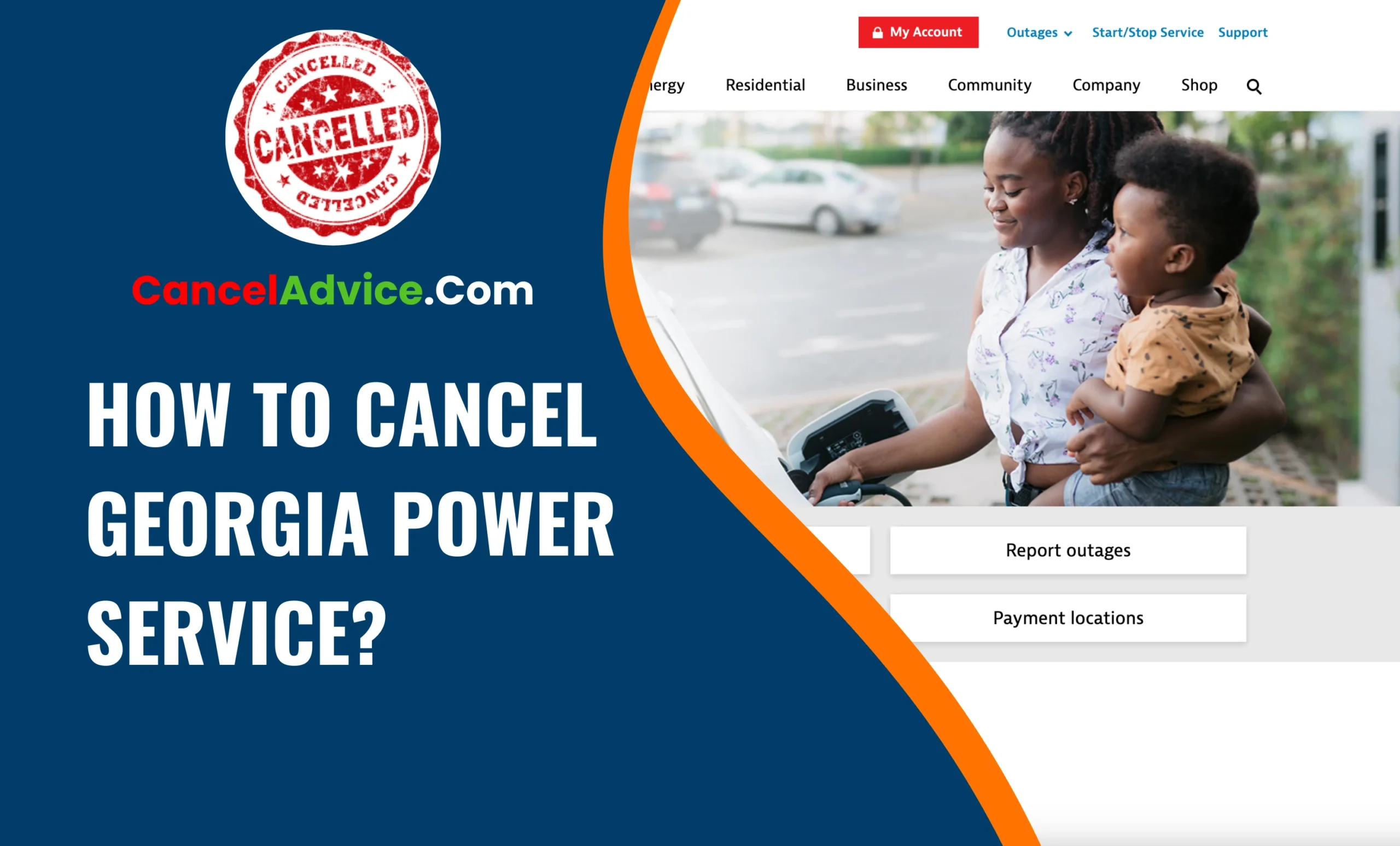 how to cancel georgia power service