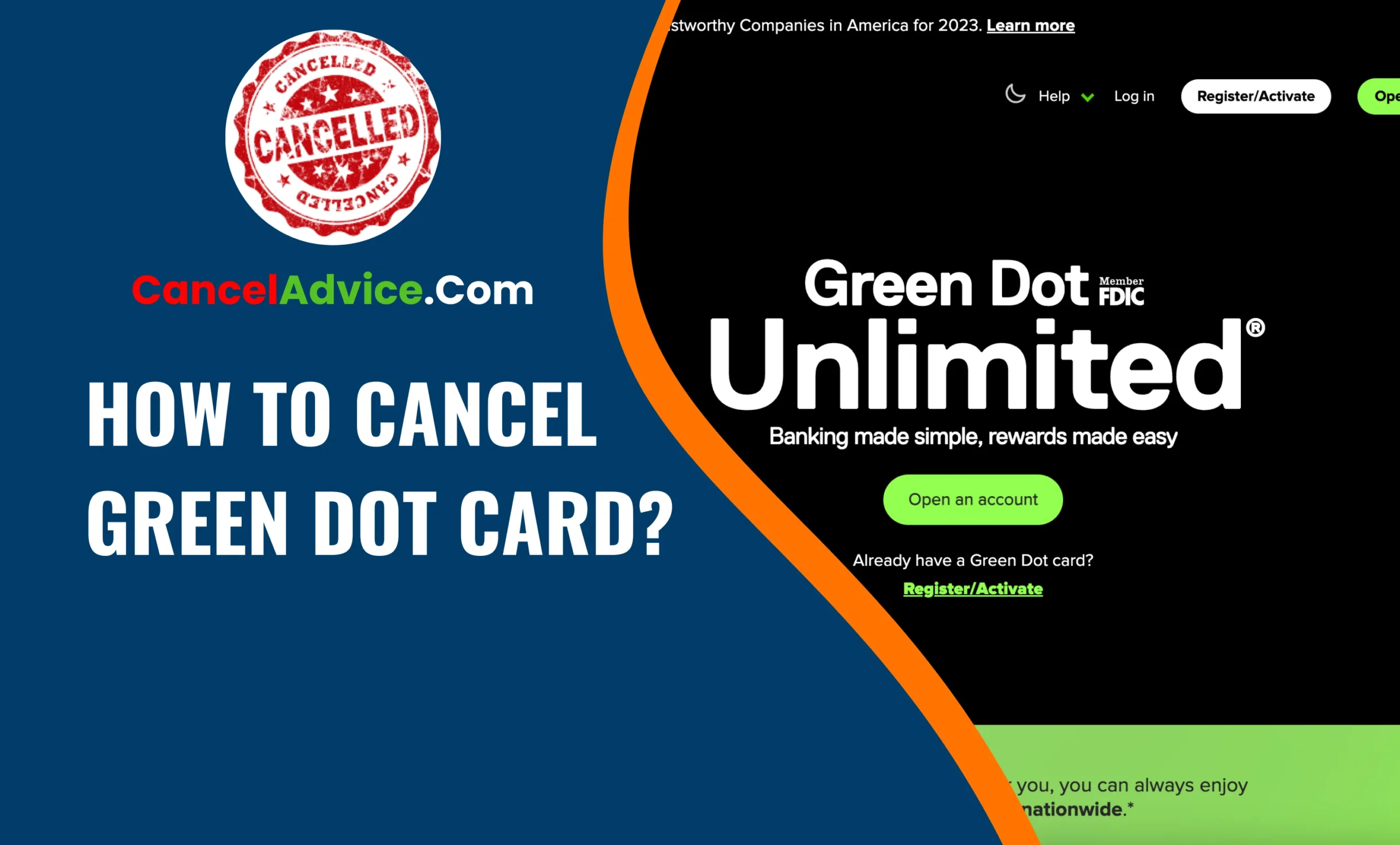 how to cancel green dot card