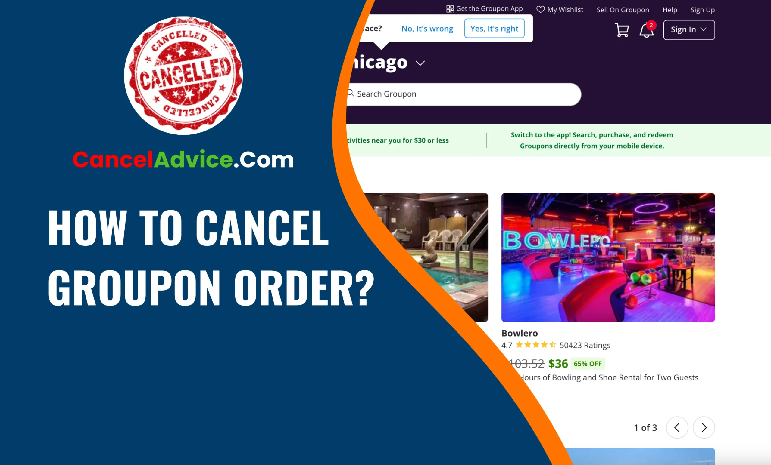how to cancel groupon order