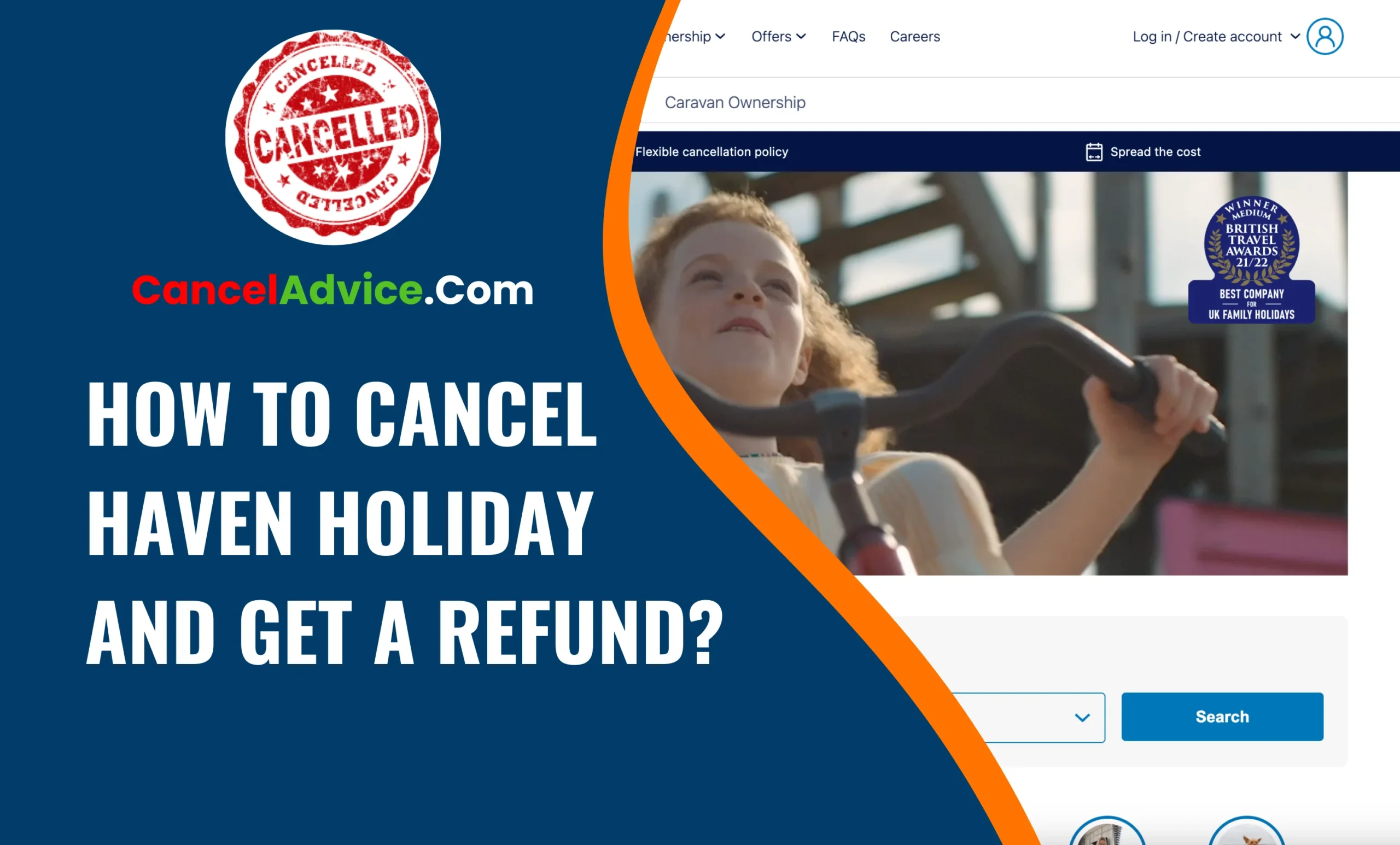 how to cancel haven holiday and get a refund