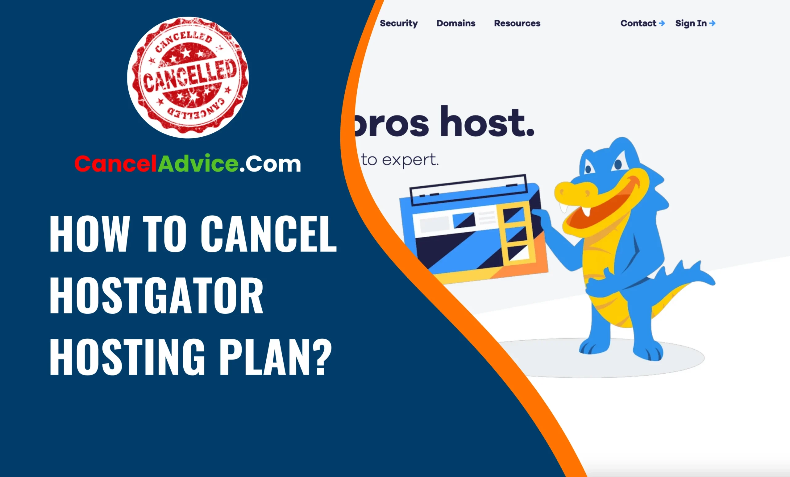 how to cancel hostgator hosting plan
