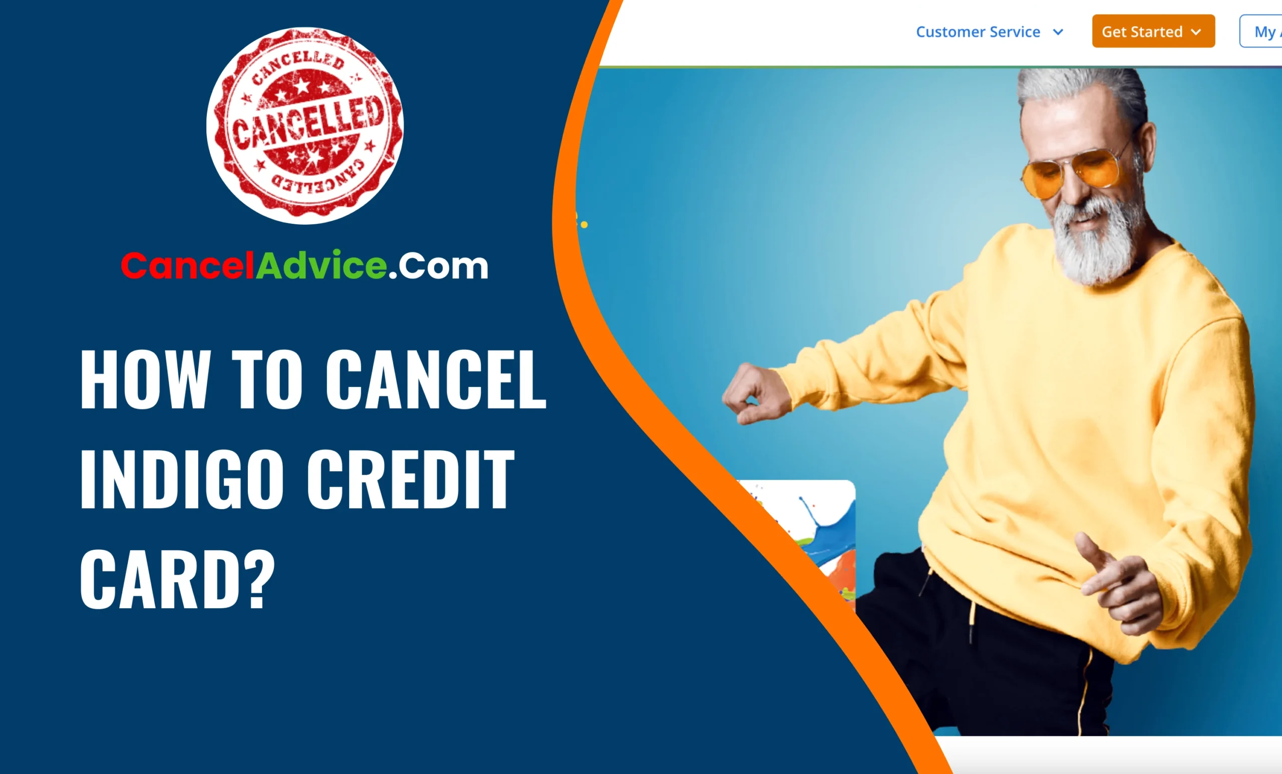 how to cancel indigo credit card