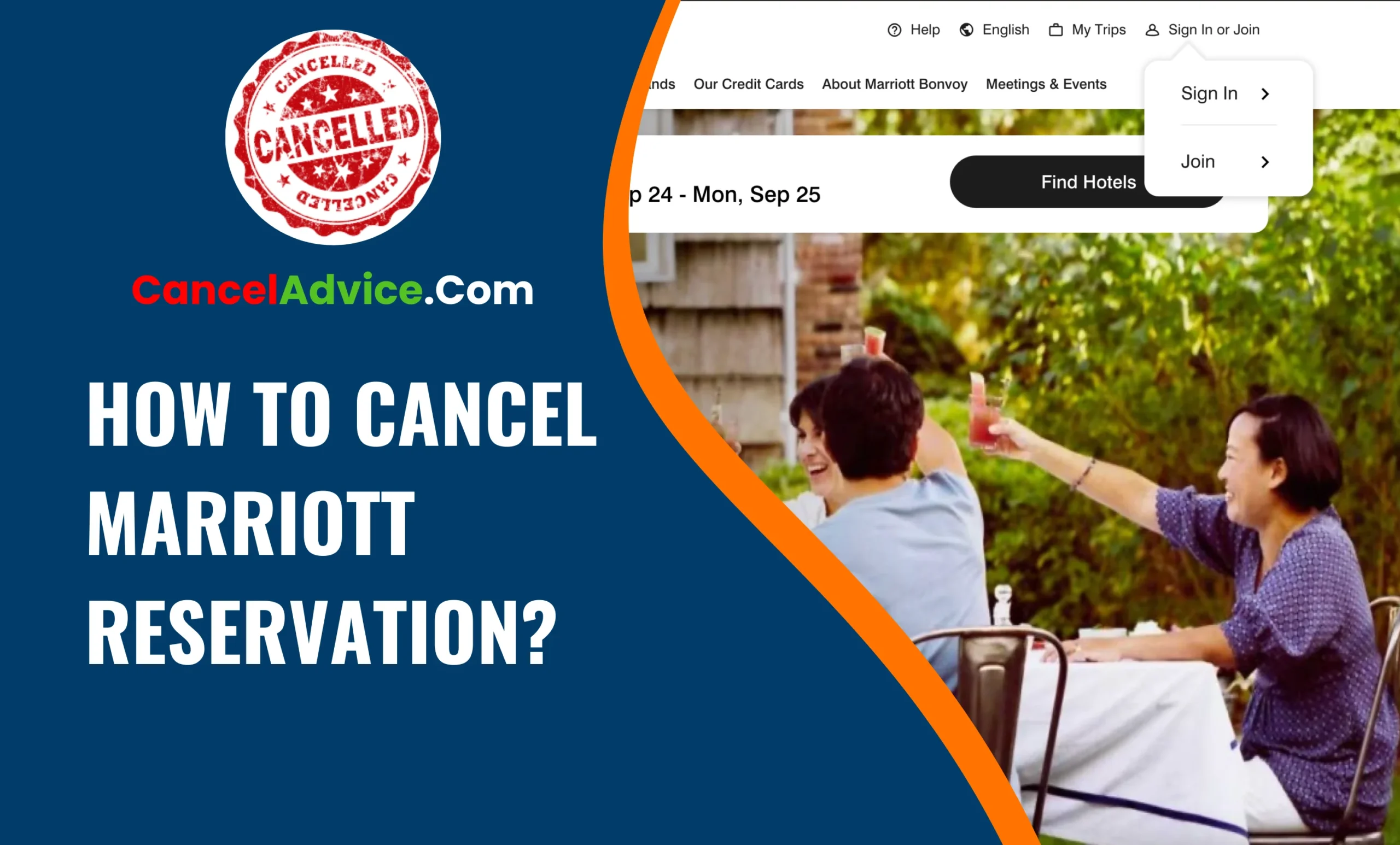 how to cancel marriott reservation