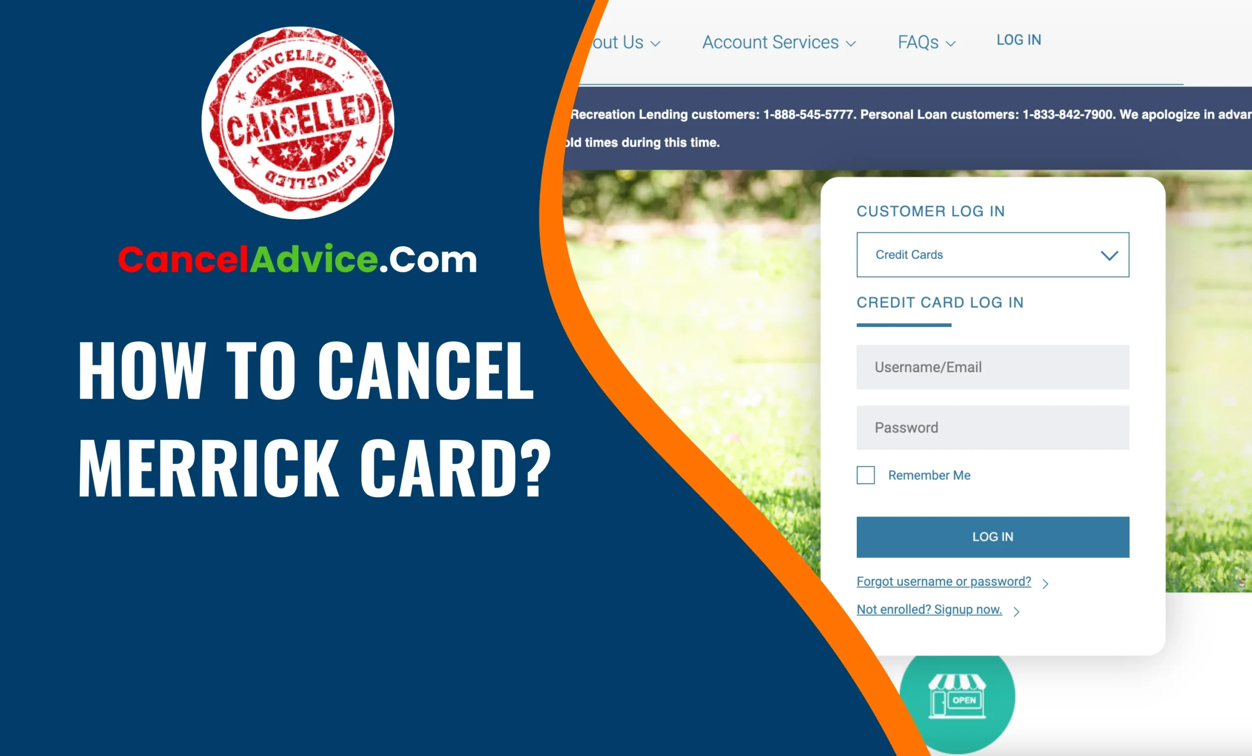 How to Cancel Merrick Card