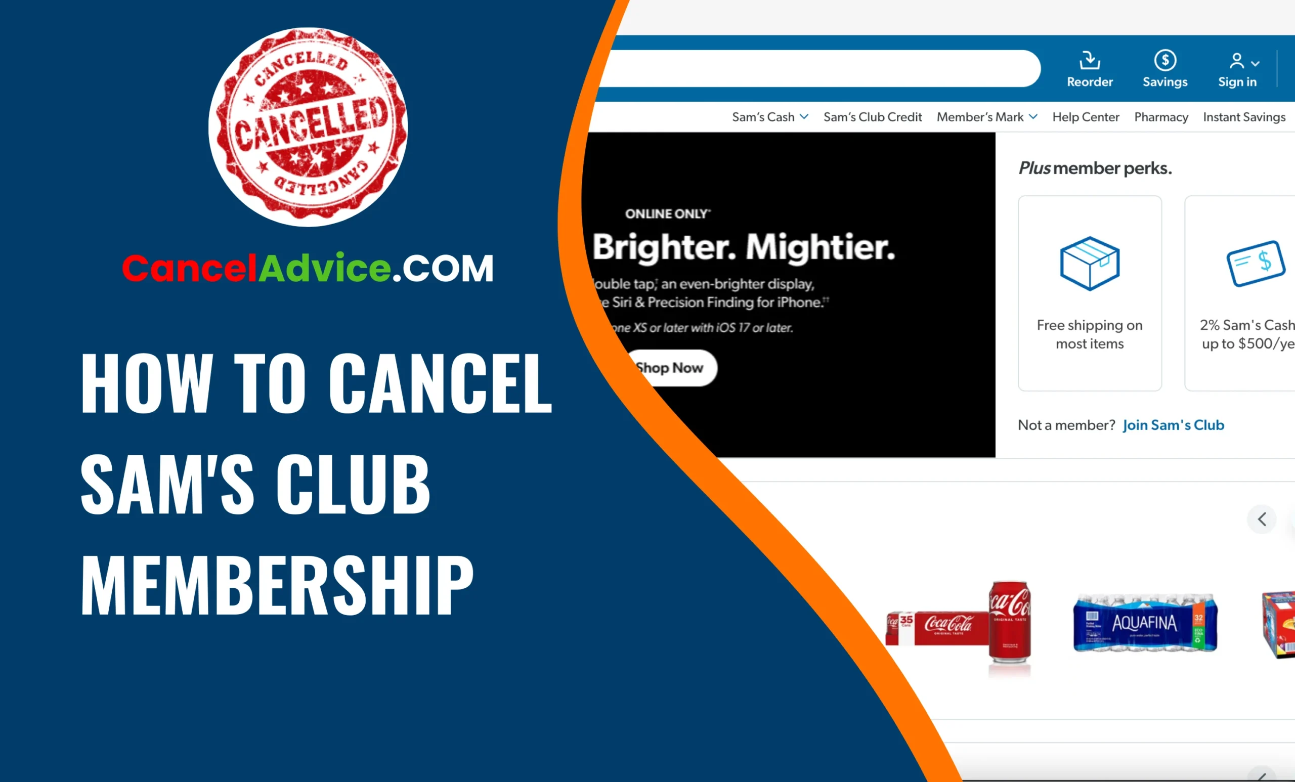 how to cancel sam's club membership